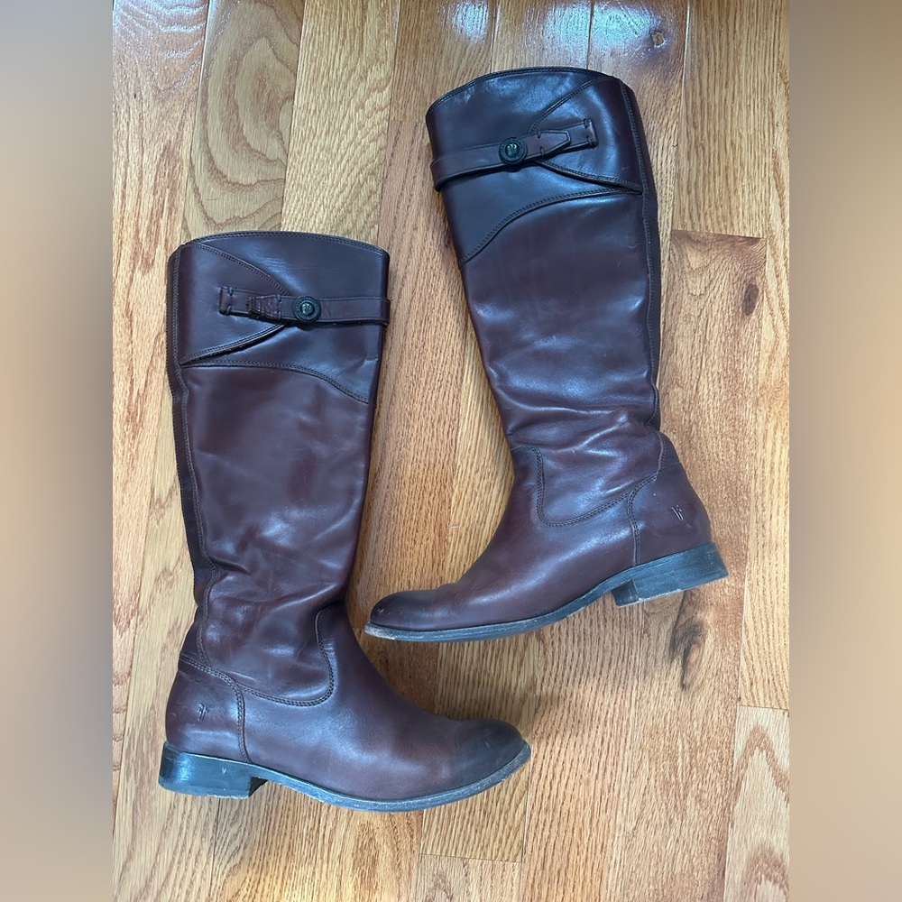 Frye Molly Button Leather Riding Boot